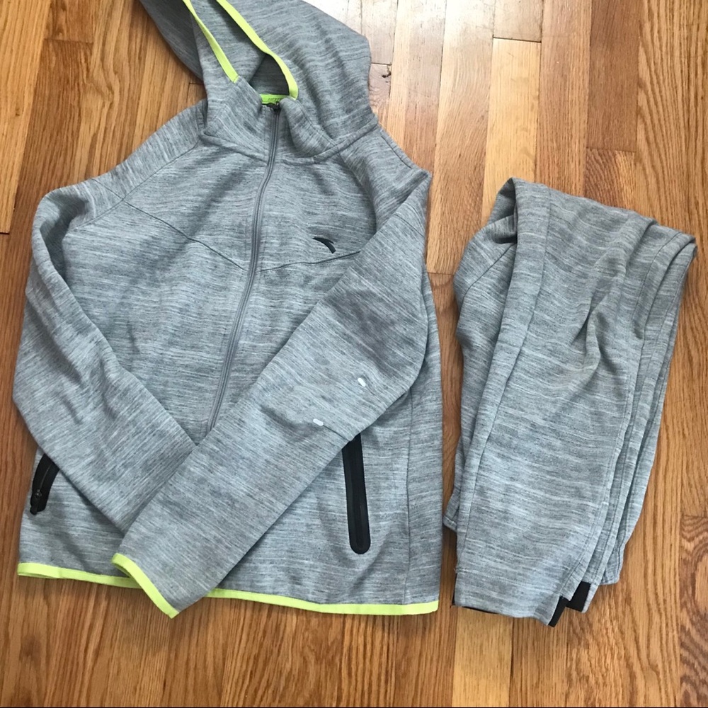 anta gray sweatsuit set (jacket + joggers)